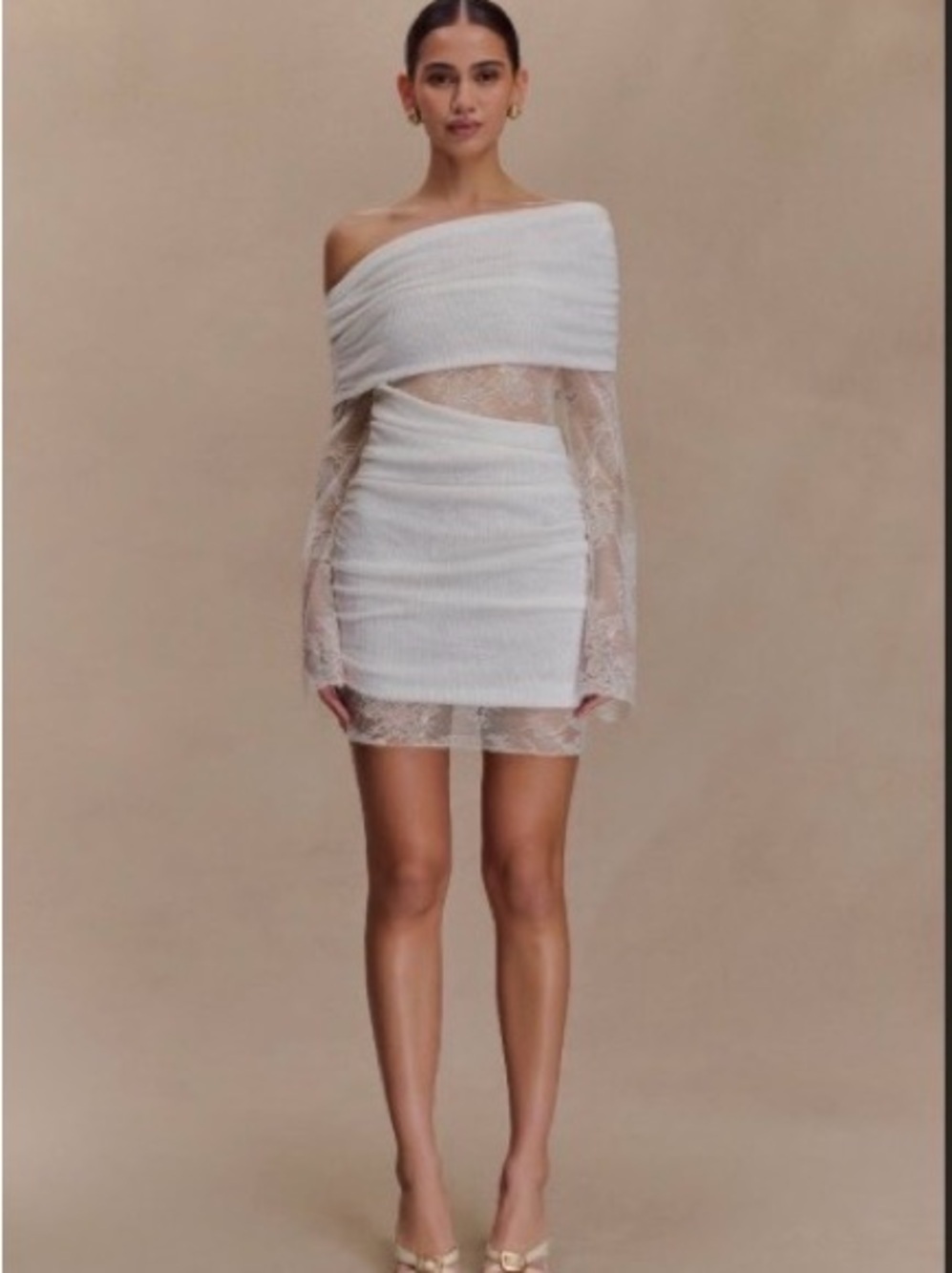 Meshki Luxie Lace Knit Mini Dress